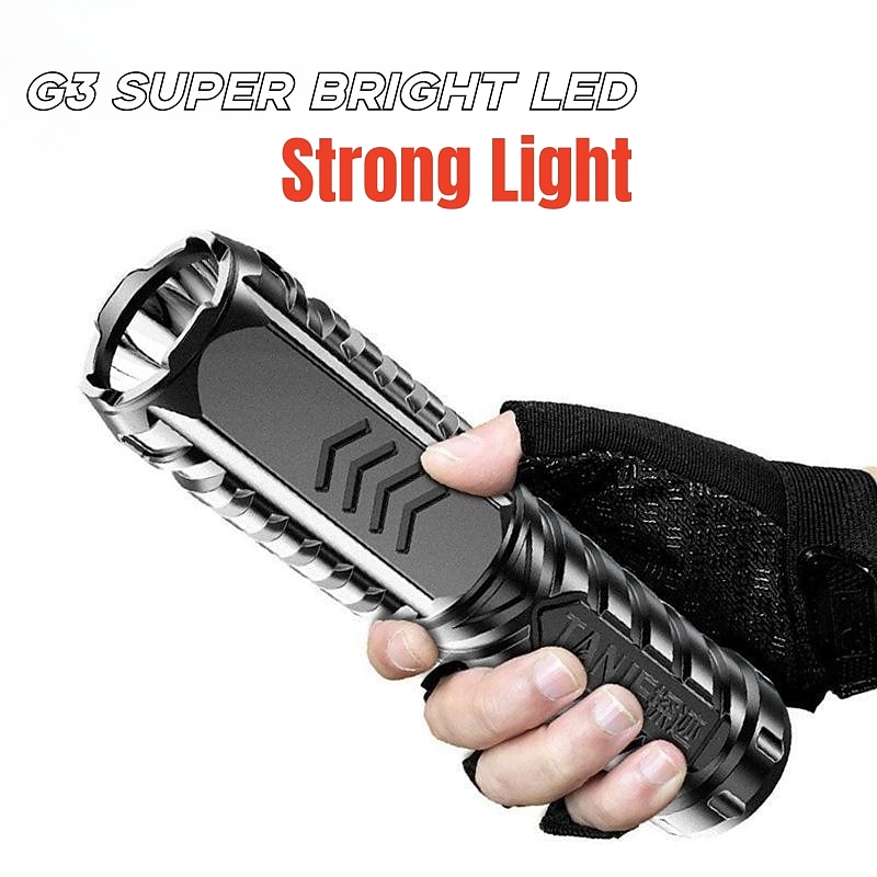 Multifunctional Rechargeable Flashlight Bright LED 500M Long-range Mini Portable Durable Glare Flashlight