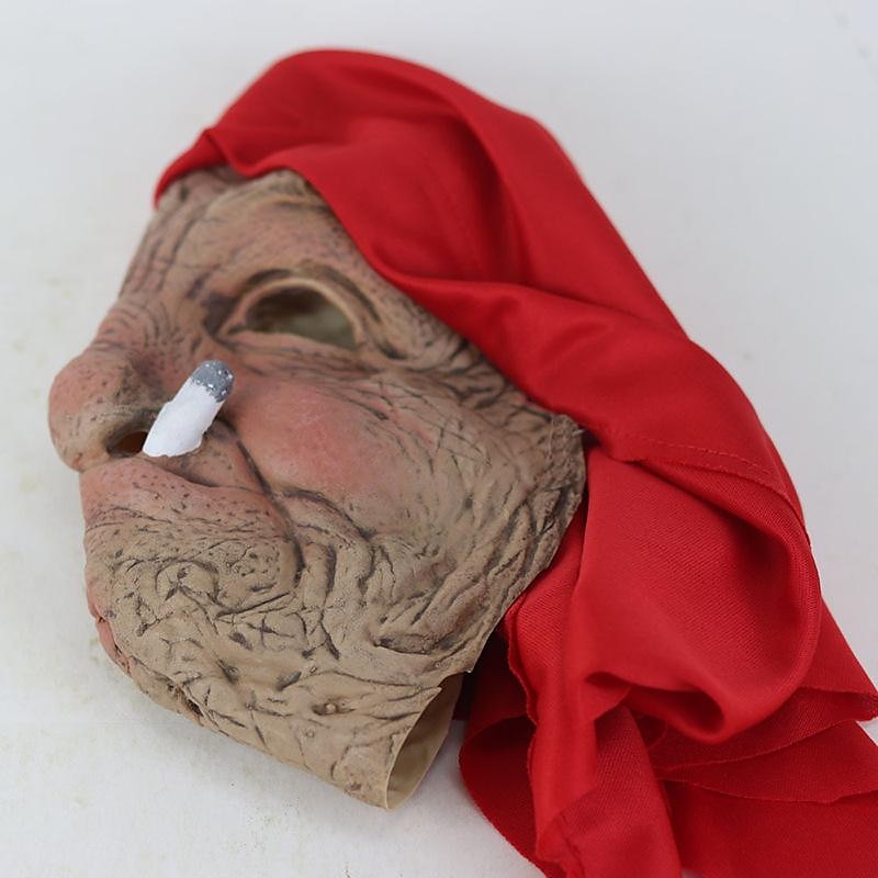 Old Women Halloween Mask Halloween Props Realistic Mask Horror Funny Scary Costume Adults' Men's Women's Halloween Carnival Mardi Gras Easy Halloween Costumes Dress Up3