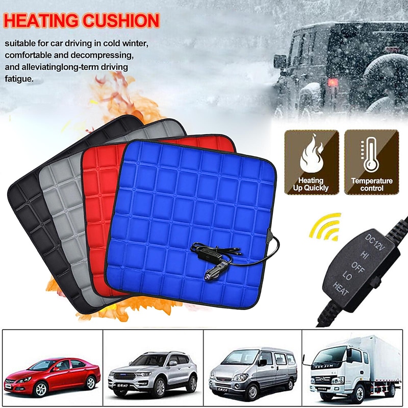 Heated Car Seat Cushion, Heating Warmer Pad, Winter Hot Cover, Office and Home Use3