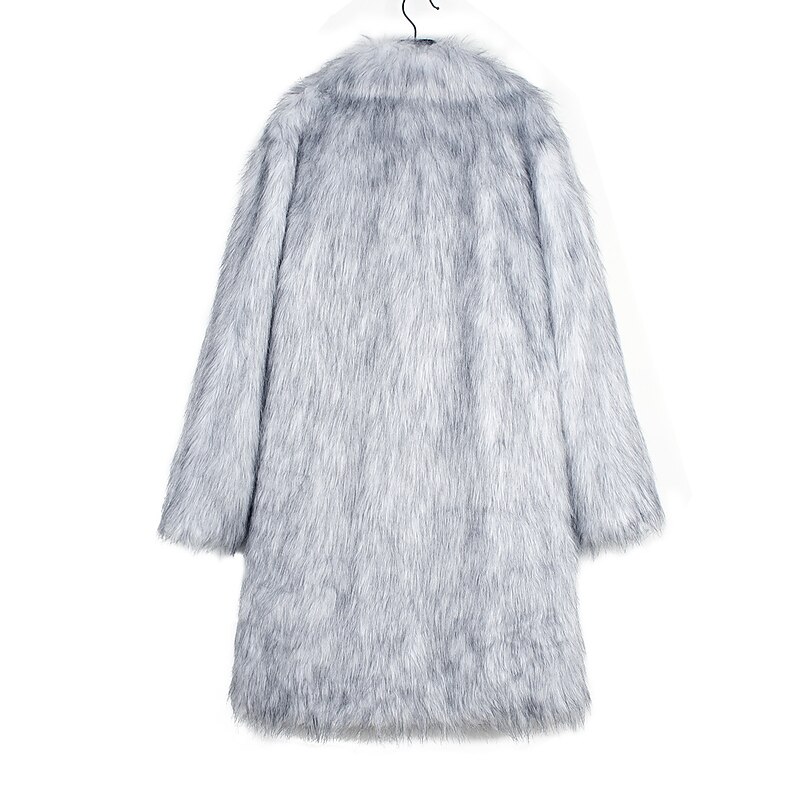 Men's Winter Coat Winter Jacket Fur Coat Daily Wear Vacation Soft Outdoor Pocket Winter Pure Color Warm Ups Comfort Lapel Black White Brown Light Grey Dark Coffee Jacket 25