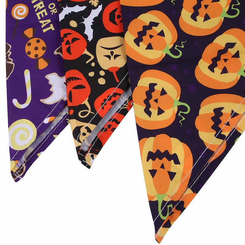 Dog Cat Bandanas & Hats Triangle Bibs Accessories Halloween Outfit Fashion Funny Winter Breathable Soft Washable Comfortable Outdoor Halloween Casual Daily Dog Clothing for Bichon Frise Pomeranian2