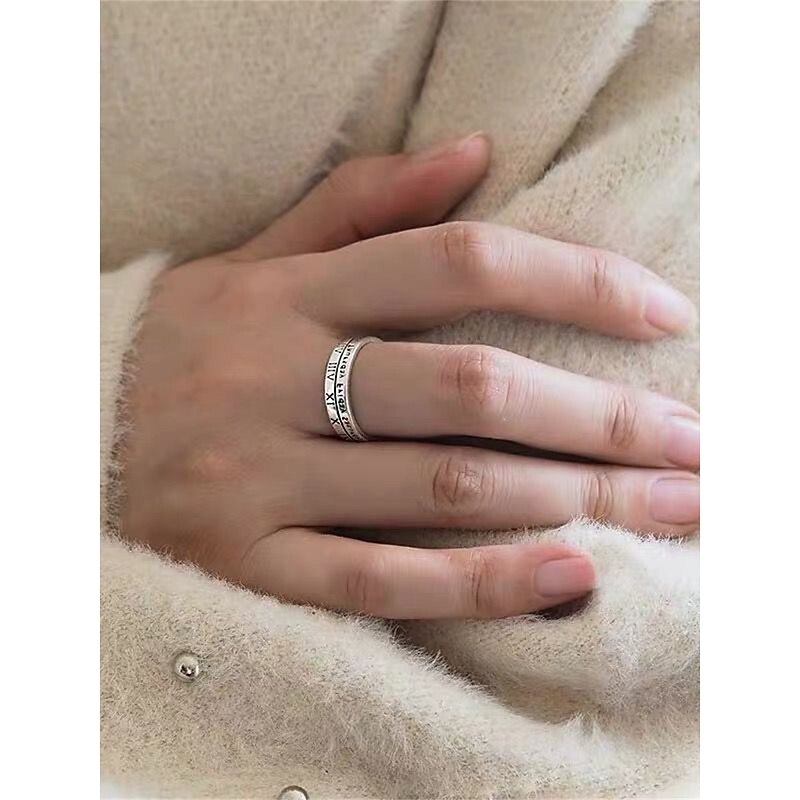 Women's Rings Fashion Outdoor Letter Ring3
