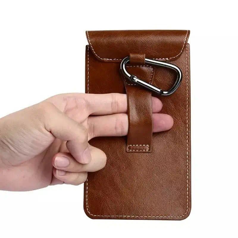 1pc PU Leather Universal Vertical Leather Phone Pouch Belt Clip Holster Waist Bag Case Cover4