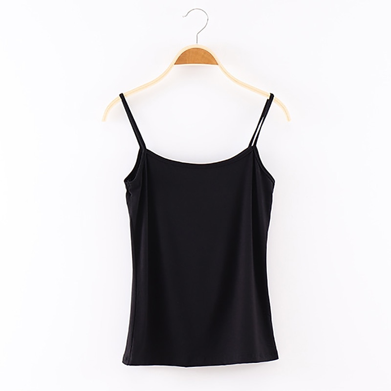 Activewear Vest Pure Color Women's Performance Training Sleeveless Polyester2