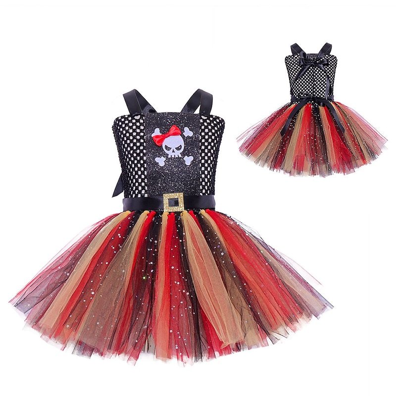Pirate Halloween Dress Cosplay Costume Tutu Carnival Costume Cosplay Kid's Girls' Carnival Masquerade Party / Evening Easy Halloween Costumes Dress Up3