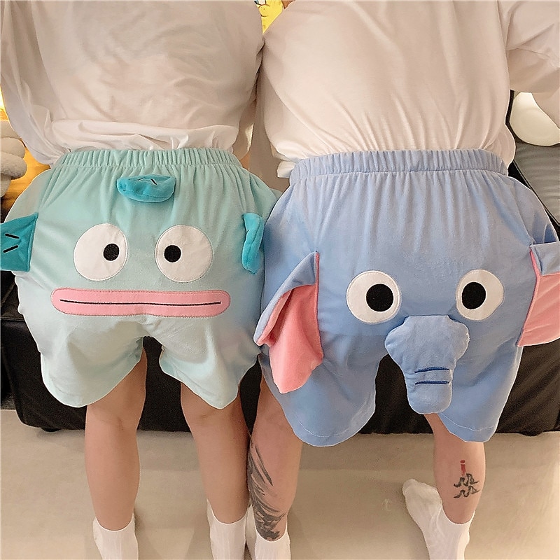 Elephant Shorts Pajama Pants Summer Shorts Cartoon Cute Flying Elephant Nose Unisex Funny Costumes Halloween Carnival2