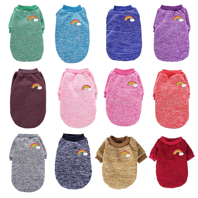 Dog Cat Sweatshirt Fashion Cool Winter Warm Breathable Soft Washable Comfortable Halloween Outdoor Casual Daily Dog Clothing for Bichon Frise Pomeranian Baby Pet Papillon Small2