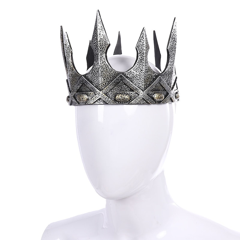 Retro Vintage Medieval Crown Prince Viking Fancy Dress Men's Fantasy Royal Masquerade Party Masquerade Adults' Tiaras All Seasons