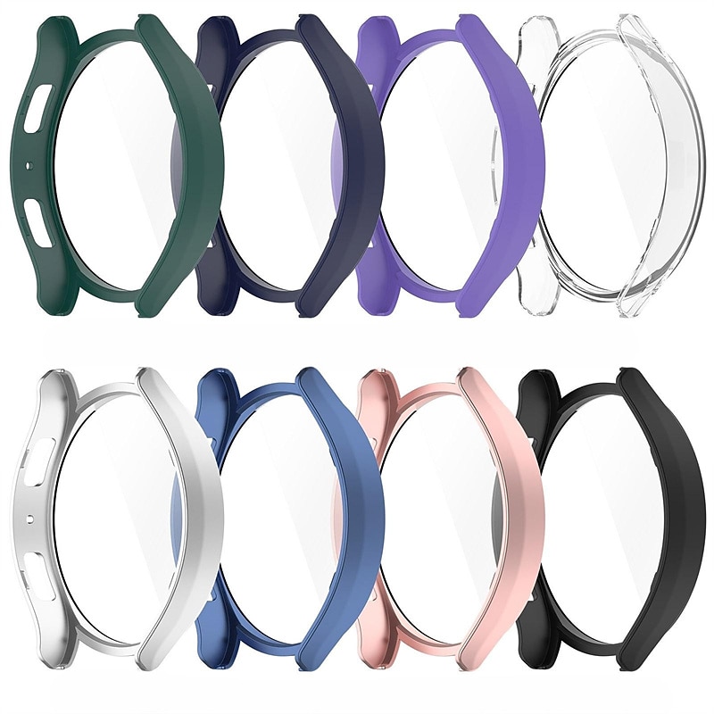 Watch Case with Screen Protector Compatible with Samsung Galaxy Watch 6 40/44mm Shockproof PC Watch Cover3