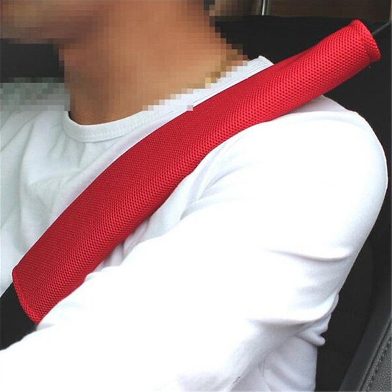 2Pcs Breathable Car Safety Belt Cover, Seat Belt Shoulder Pads, Auto Seatbelt Shoulder Protective Strap Pad4