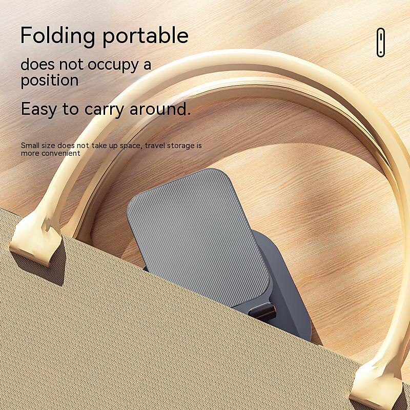1PCS Metal Cell Phone Holder Multi-functional Folding Cell Phone Holder Support For iPhone Xiaomi Phone 360 Rotating Holder4