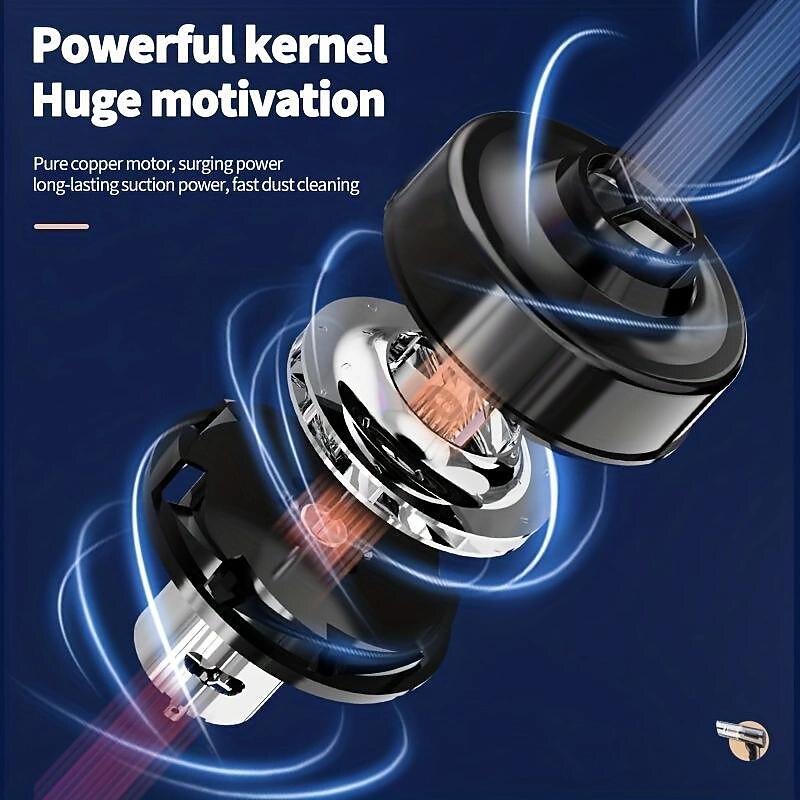 28000Pa Wireless Car Vacuum Cleaner High Suction Cordless Handheld Auto Vacuum Home & Car Dual Use Mini Portable Vacuum Cleaner4