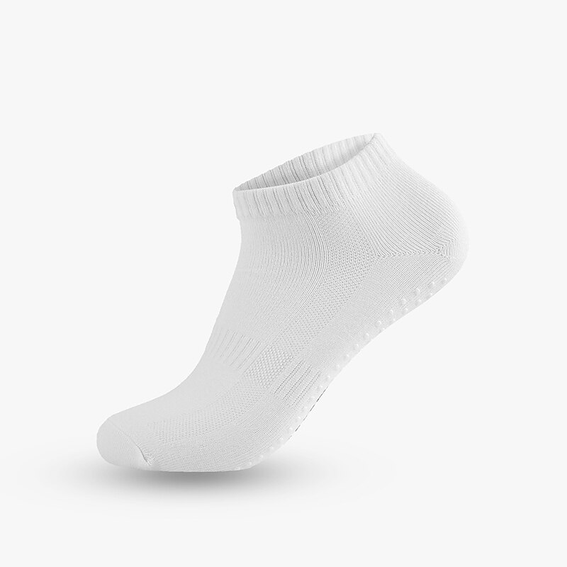 Men's 3 Pairs Ankle Socks Black White Color Plain Casual Daily Basic Medium Summer Spring Fall Yoga Breathable3