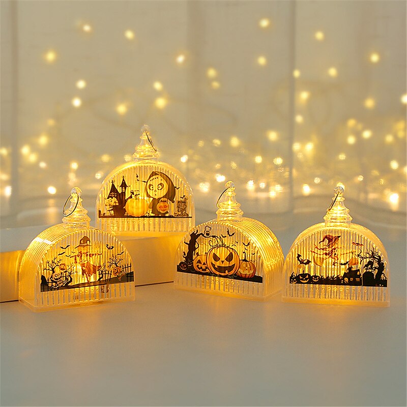 Halloween Pumpkin Lanterns Children's Handheld Lanterns Halloween Decorative Ornaments Luminous Props Party Hangers3