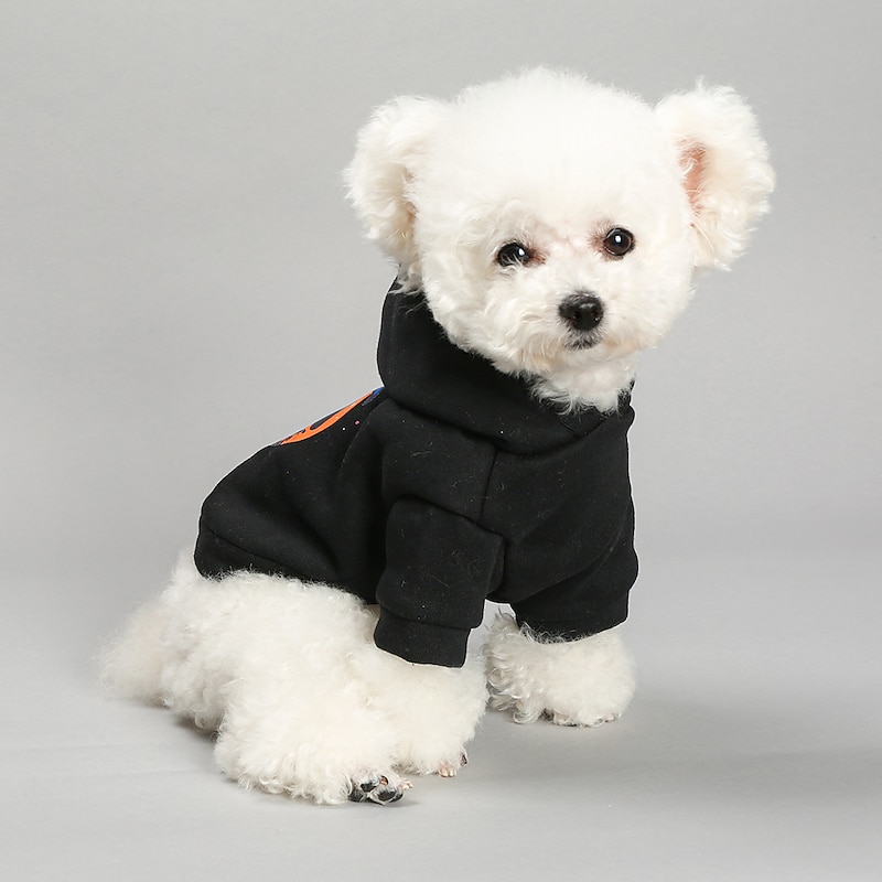 Dog Cat Hoodie Party Funny Breathable Soft Washable Comfortable Outdoor Halloween Casual Daily Dog Clothing for Bichon Frise Pomeranian Baby Pet Papillon Small3