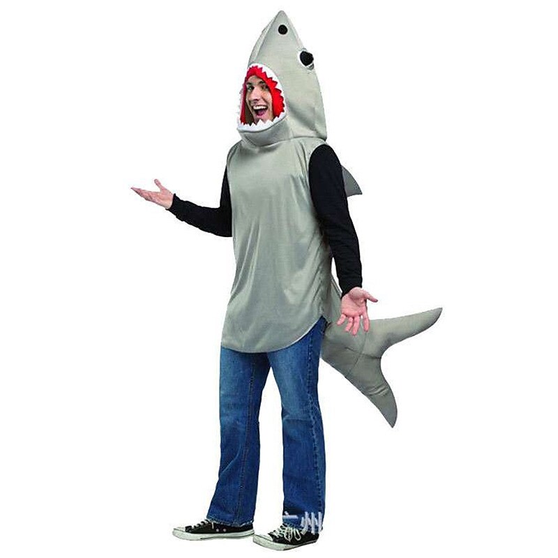 Shark Carnival Costume Cosplay Costume Halloween Group Family Costumes Kid's Adults' Men's Boys Funny Costume Halloween Carnival Masquerade Easy Carnival Costume2