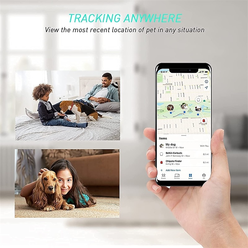 Airtag Dog Collar Holder , Silicone Waterproof Protective Air Tag Cat Collar Cover, Anti-Lost Locator Case for Apple Airtags Compatible with Pet Collars Loop Dogs Cats & Pets Accessories4