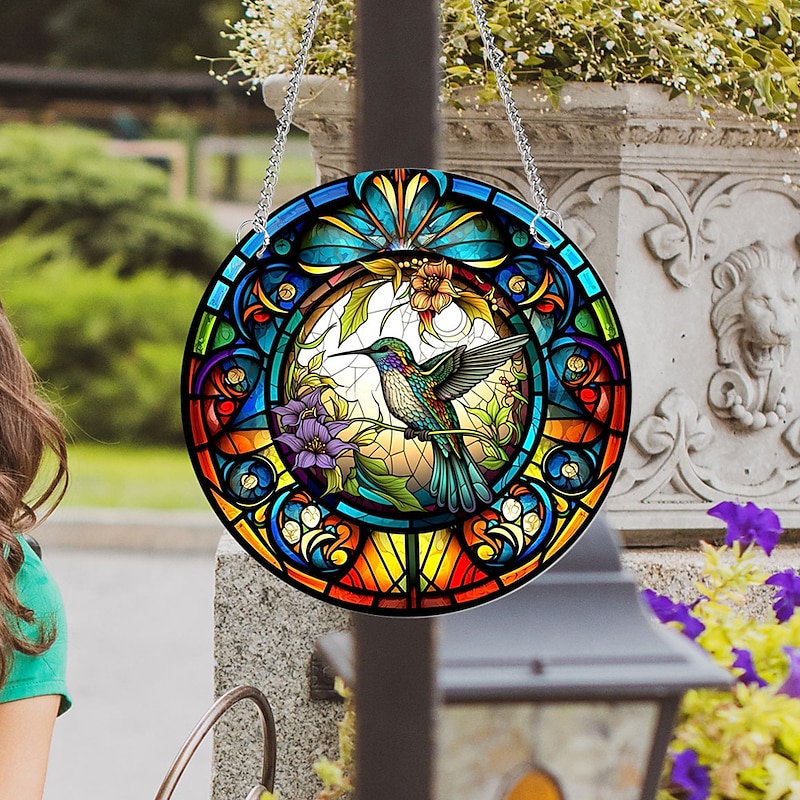 1pc Bird Wall Hanging Suncatcher for Home and Garden Decor - Perfect for Home Decor4