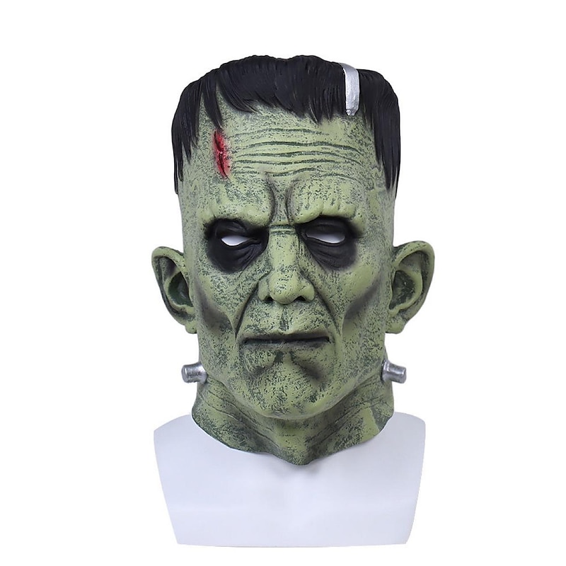 Scientist Halloween Mask Halloween Props Frankenstein Funny Scary Costume Adults' Men's Women's Halloween Carnival Easy Halloween Costumes Dress Up4