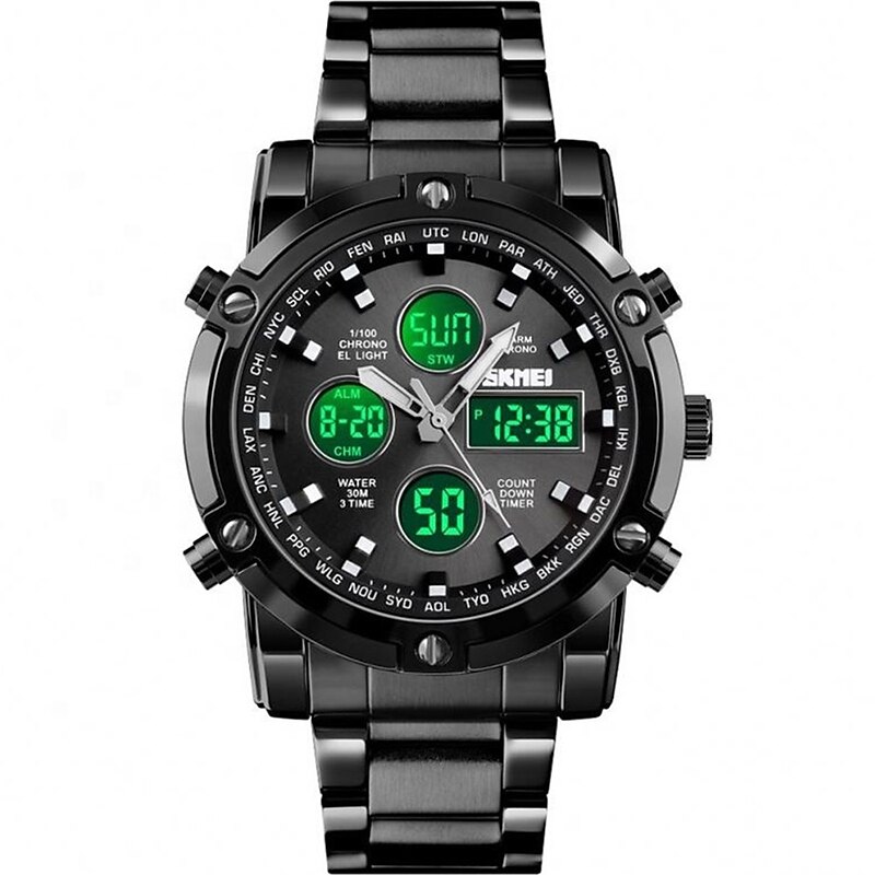 Men Mechanical Watch Luxury Large Dial Waterproof Stainless Steel Watch4