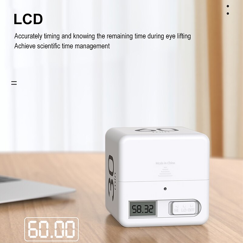 Kitchen Timers Cube Kitchen Timer LCD Timer Countdown Reminder Mini Kitchen Alarm Clock Self-Disciplined Time Management Timer2