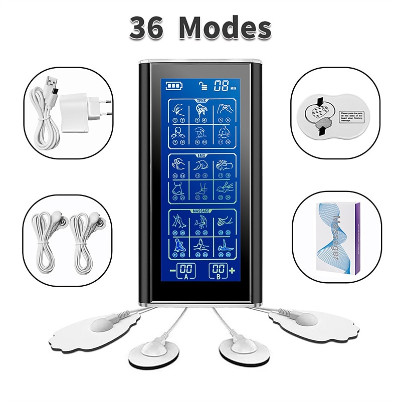 EMS professional muscle electrical stimulation physiotherapy machine pain relief pad2