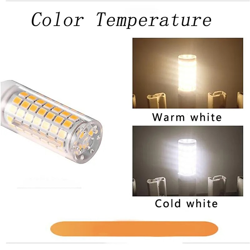 10pcs Brightest G9 G4 E14 LED Lamp AC220V 3W 5W 7W Ceramic SMD2835 LED Bulb Warm Cool White Spotlight Replace Halogen Light3