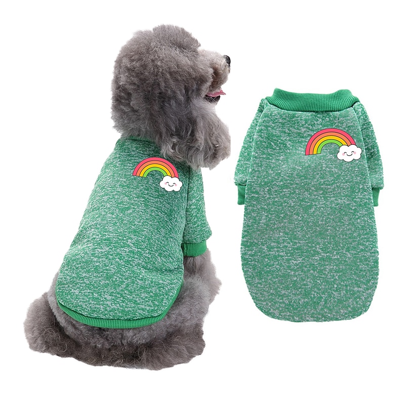 Dog Cat Sweatshirt Fashion Cool Winter Warm Breathable Soft Washable Comfortable Halloween Outdoor Casual Daily Dog Clothing for Bichon Frise Pomeranian Baby Pet Papillon Small4