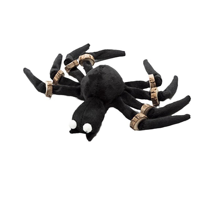 Dog Halloween Costumes Halloween spider cat toy pet funny black spider leg strap grinding teeth wood chip cat toy manufacturers4