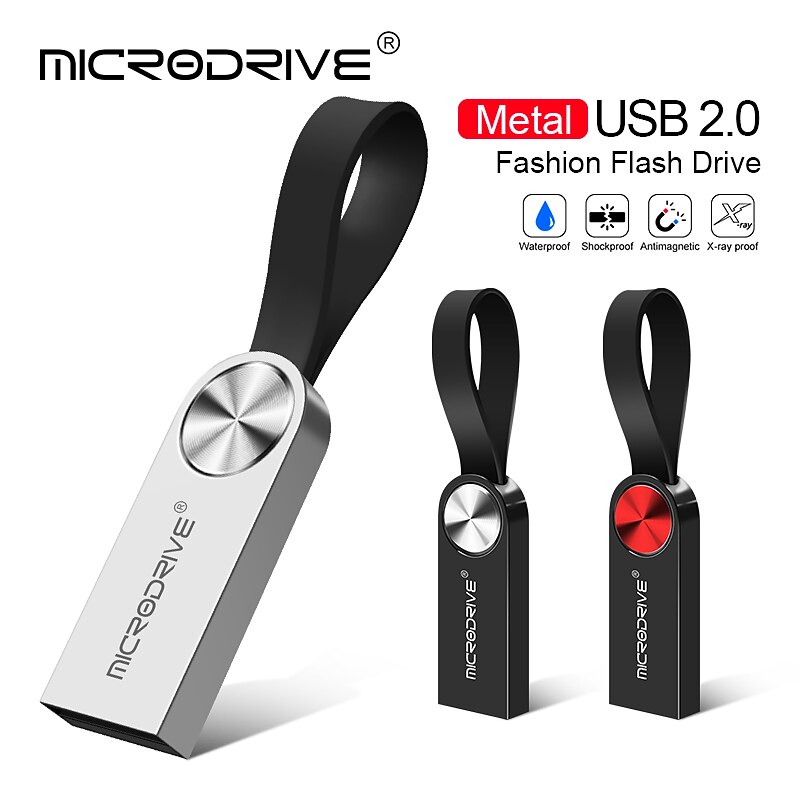 USB Flash Drive 128GB 64GB 32GB pendrive keychain flash drive usb stick 16GB Memory Stick metal Pen Drive