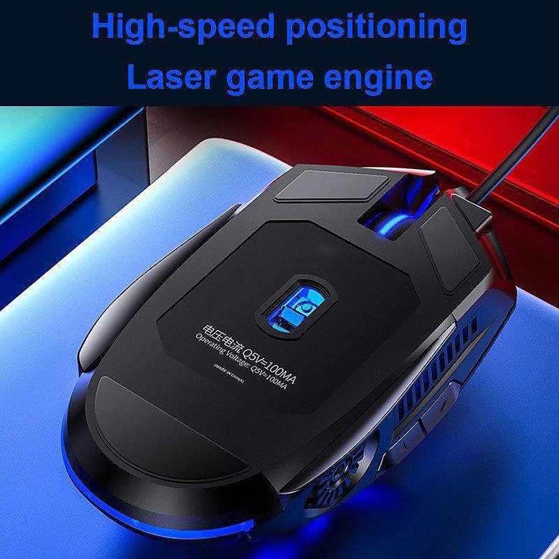 Gaming Mouse Low-noise 7 Color Backlight 6 Key Anti-slip Mechanical Mouse USB Wired Gaming Mouse for PC and Laptop4