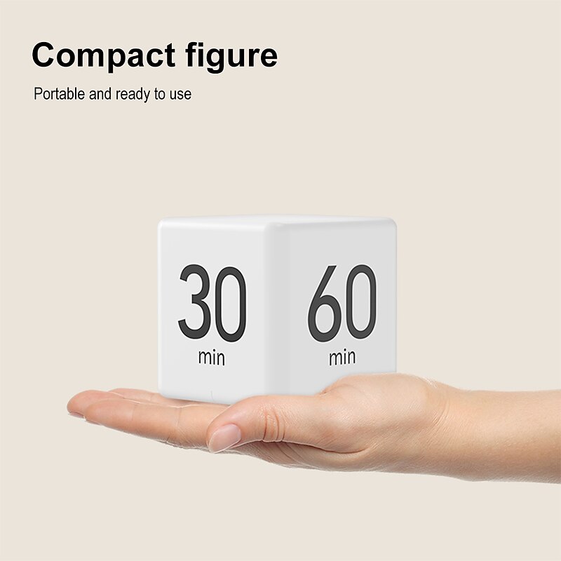 Kitchen Timers Cube Kitchen Timer LCD Timer Countdown Reminder Mini Kitchen Alarm Clock Self-Disciplined Time Management Timer4