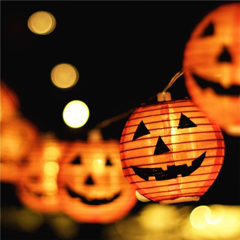 Halloween Pumpkin Lantern String Lights 2m 10LEDs Jack O Lantern Pumpkin Lamp for Halloween Party Garden Home Balcony Outdoor DIY Decor Light3