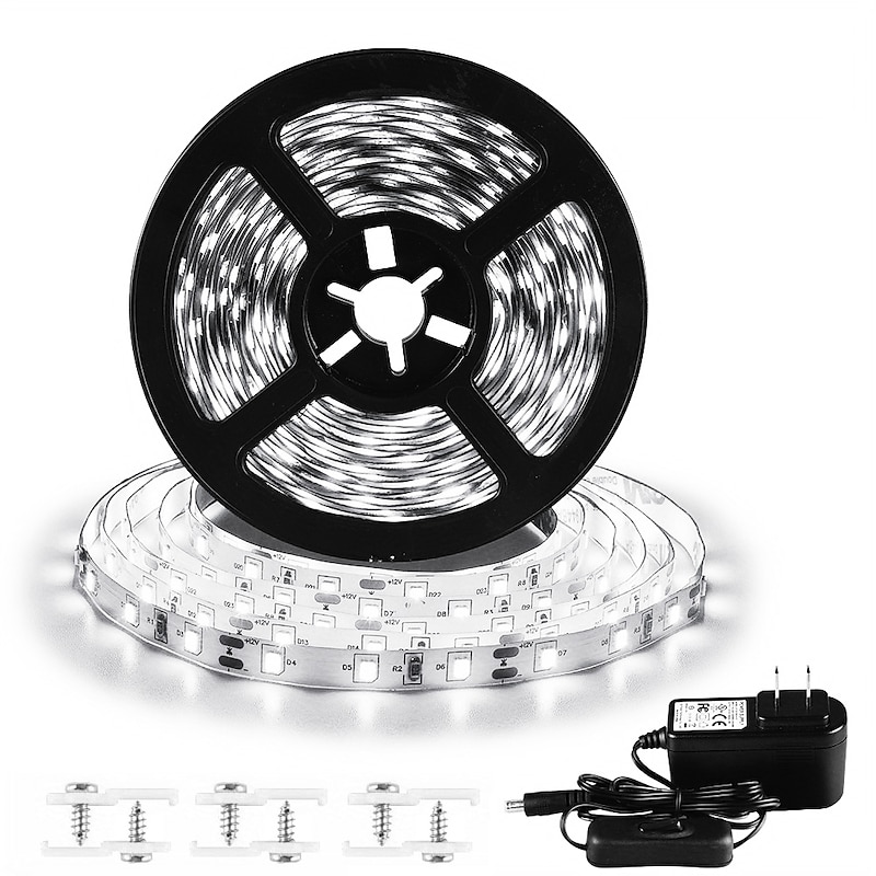 UV Purple LED Light Strip Kit - 5-10M Flexible 12V Warm White Tape Light Black Light for Party, Bar & Decoration2