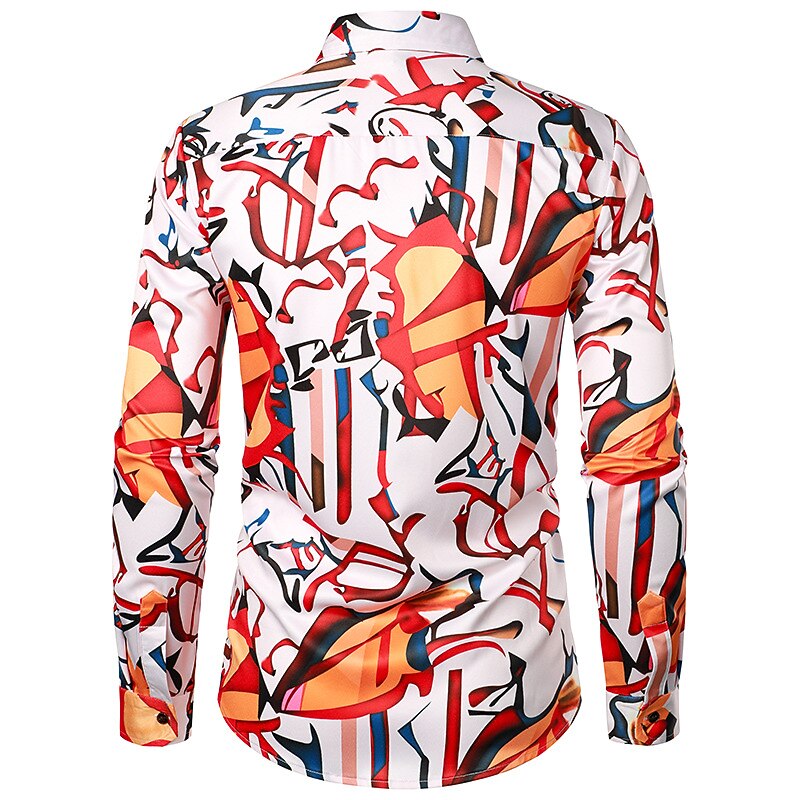 1970s Blouse / Shirt Masquerade Disco Fancy Dress Men's Halloween Carnival Masquerade Casual Daily Pride Parade Pride Month Adults' Top All Seasons4