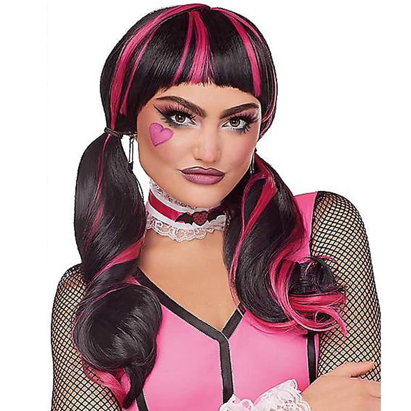 Draculaura Wig - Monster High Cosplay Party Wigs Halloween Wigs