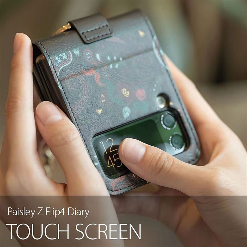 Phone Case For Samsung Galaxy Z Flip 7 Z Flip 6 Z Flip 5 Z Flip 4 Z Flip 3 Wallet Case Full Body Protective PU Leather4