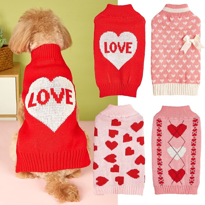 Dog Cat Sweater Jumper Fashion Cool Winter Breathable Soft Washable Comfortable Halloween Outdoor Casual Daily Dog Clothing for Bichon Frise Pomeranian Baby Pet Papillon Small