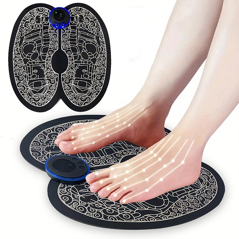 Rechargeable Electric Foot Massager - Improve Blood Circulation & Relax Muscles - Perfect Remote Control Pad For Men & Women2