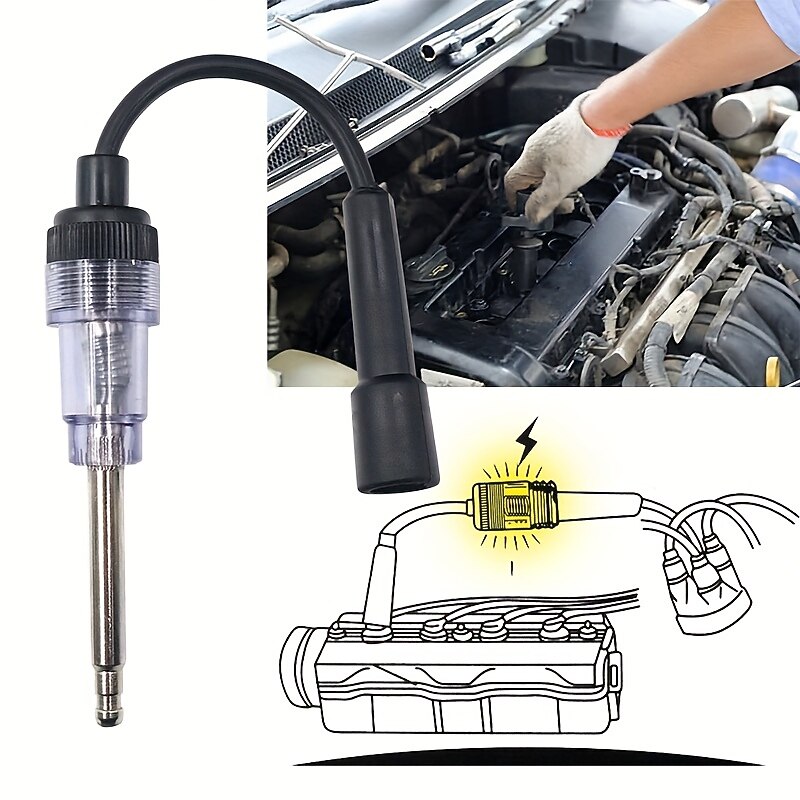 Car Spark Plug Ignition Tester Ignition System Tester Detector Spark Gauge Tester