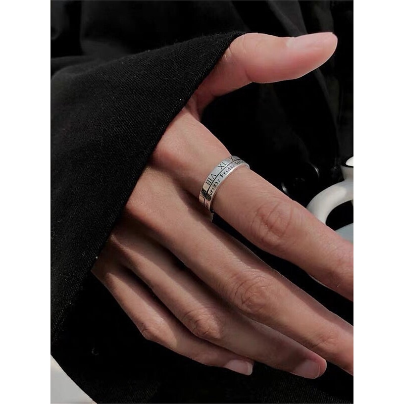 Women's Rings Fashion Outdoor Letter Ring4