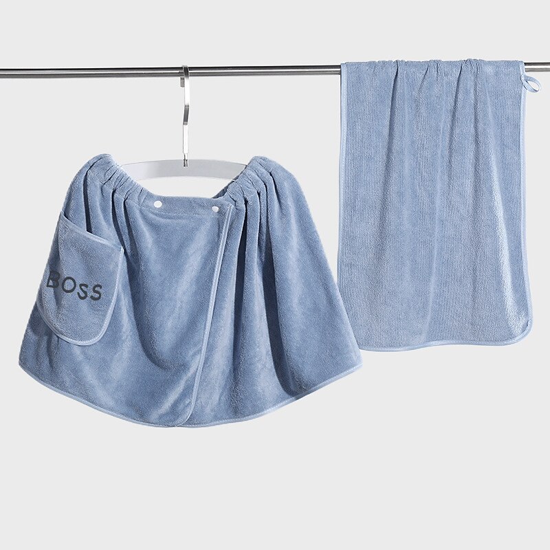 Men'S Bath Towel, Shower Towel, Household Wearable, Soft, Absorbent, Quick Drying, Non Hair Shedding, Large Towel, Men'S Only4