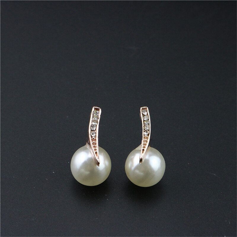 1set(1pcs Necklace1pair Earrings) Shiny Luxury Imitation Pearl Rhinestone Alloy For Women's Party Evening Gift Daily4
