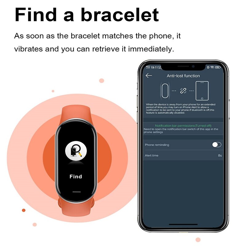 iMosi M8 Smart Watch 1.14 inch Smartwatch Fitness Running Watch Bluetooth Pedometer Call Reminder Activity Tracker Compatible with Android iOS Women Men Waterproof Message Reminder Camera Control IP683
