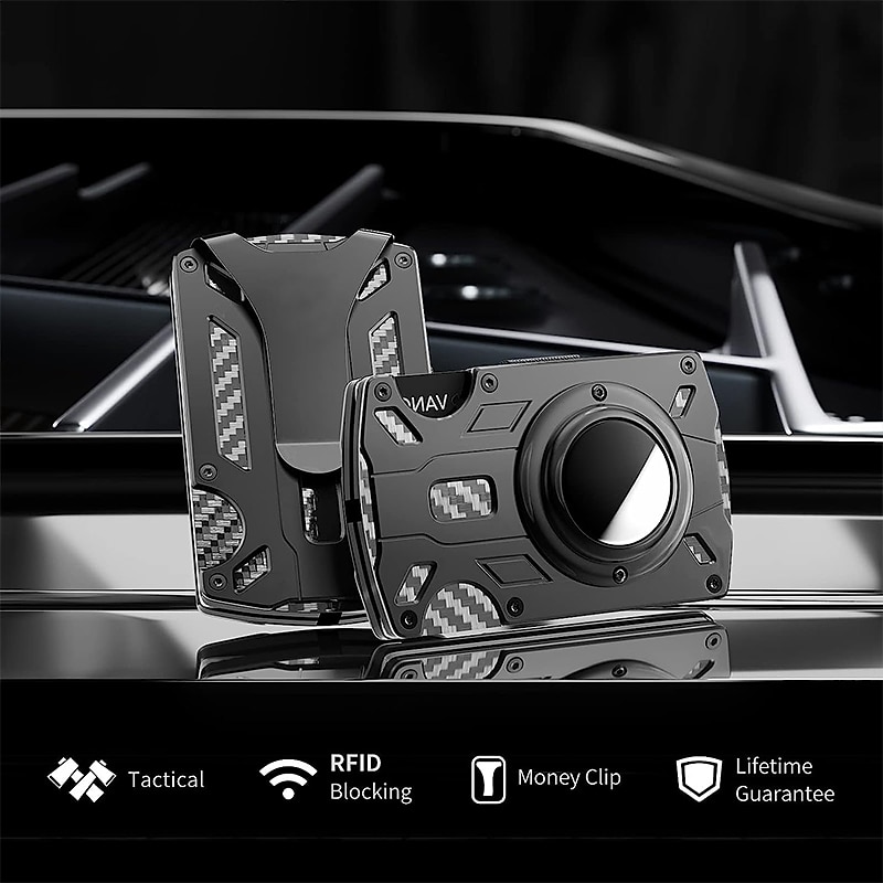 1pcs Credit Card Holder Wallet Plastic Metal Name Card Holder with Magnetic Shut Multi Credit Card Protector for Women Men4