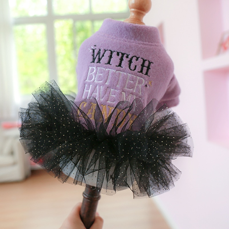 Dog Cat Dress Party Funny Breathable Soft Washable Comfortable Outdoor Halloween Casual Daily Dog Clothing for Bichon Frise Pomeranian Baby Pet Papillon Small4