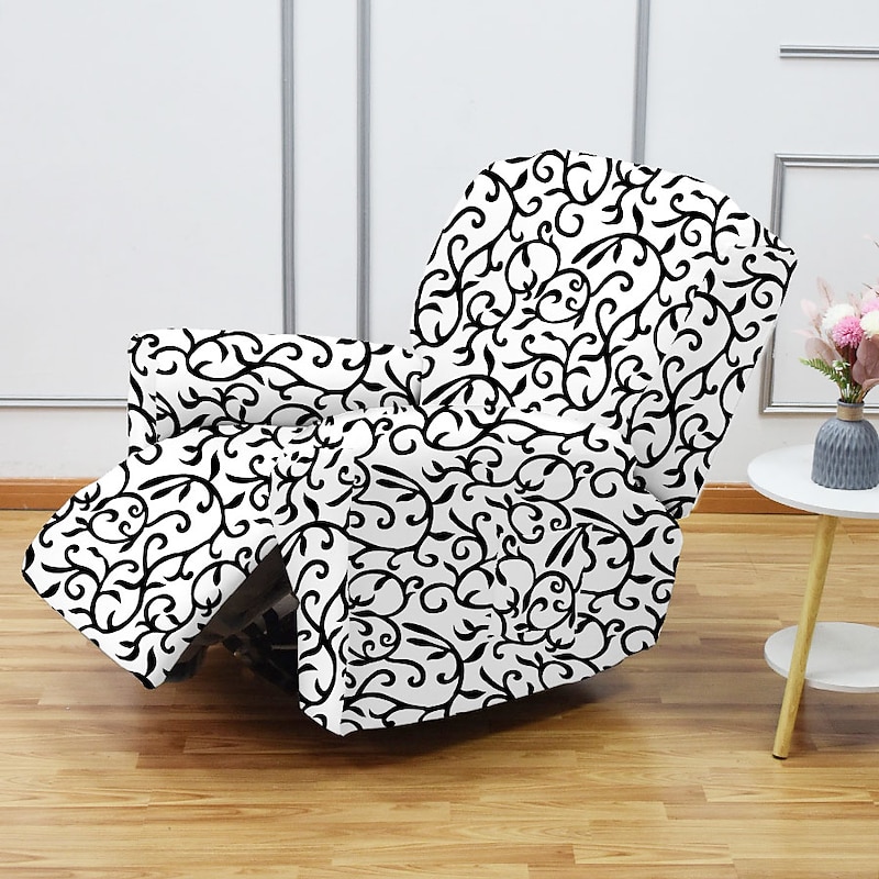 Stretch Recliner Covers Recliner Covers 1 Seater Armchair Couch Slipcover with Elastic Loop, Anti-cat Scratch Furniture Protector for Kids, Pets, Dogs, Cats