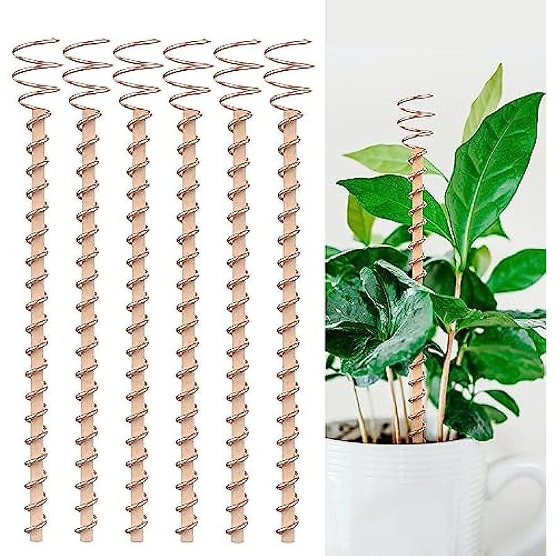 1pc Electroculture Plant Stakes,17" Long Electroculture Gardening Copper Coil Antennas for Growing Garden Plants and Vegetables with Electro Culture Copper Antenna Coils Using Ether Energy2
