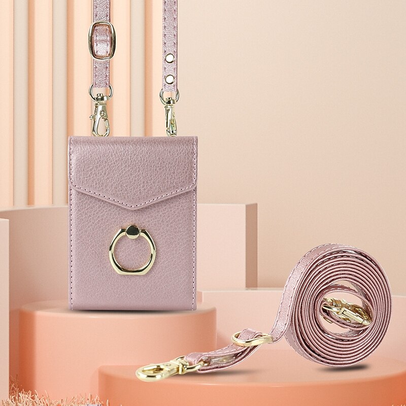 Phone Case For Samsung Galaxy Z Flip 7 Z Flip 6 Z Flip 5 Z Flip 4 Z Flip 3 Wallet Case Ring Holder with Lanyard Anti-theft Retro PC PU Leather3