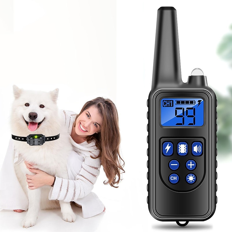 Dog Barking Stop Device Dog Training Device Large Medium And Small Dog Barking Prevention Disturbance Prevention Electric Shock Vibration 800 Meter Remote Control4